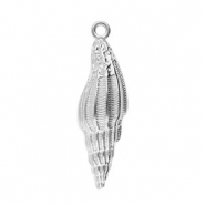 Stainless Steel - Rostfrei Stahl Anh&auml;nger Muschel Silver