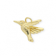 Brass TQ Metall Anhänger Kolibri Gold