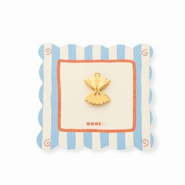 BY31® Eco-brass (nachaltiges Messing) Anhänger Farfalle-Nudel Gold
