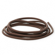 DQ Leder rund 2 mm Brown