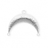 BY31&reg; Rostfreier Edelstahl Schmuckzubeh&ouml;r Zwischenst&uuml;ck Bogen mit 3 &Ouml;sen Silver