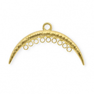 BY31&reg; Rostfreier Edelstahl Schmuckzubeh&ouml;r Zwischenst&uuml;ck Bogen mit 10 &Ouml;sen Gold
