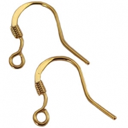 Metall Zubehör DQ Ohrringe 15mm Gold