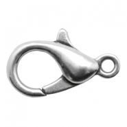 DQ Karabinerverschluss 23mm antik silber (Nickelfrei)