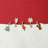 Neu Neue funkelnde weihnachtliche Metallanhänger