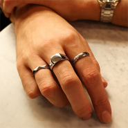 Neu Ringe aus Edelstahl für Herren