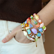 Schmucksets Schmuck mit bunten Keramikperlen gestalten 
