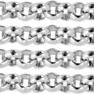 Stainless Steel - Rostfrei Stahl Schmuckzubehör Gliederkette 2mm Silber