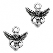 Metall Anhänger TQ Engel Antique silber