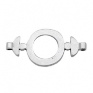 Metall Anhänger TQ Zwischenstück Ring 30mm Antique silber