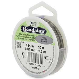 Beadalon Schmuckdraht 7 Str&auml;nge 0.61mm Bright Stainless Steel