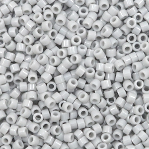 Miyuki Perlen delica's 11/0 Opaque ghost grey