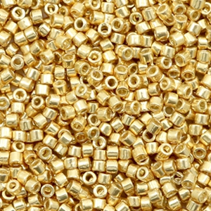 Miyuki Perlen delica's 11/0 Duracoat galvanized gold