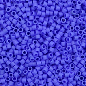 Miyuki Perlen delica's 11/0 Opaque matte cyan blue DB-1588