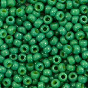 Miyuki Rocailles 8/0 Duracoat opaque spruce green 8-4477