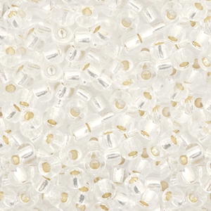 Miyuki Rocailles 8/0 Silverlined crystal 8-1
