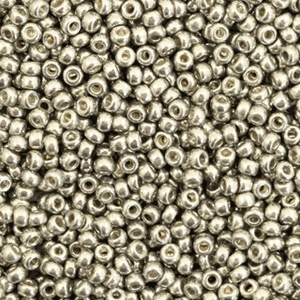 Miyuki Rocailles 11/0 Duracoat galvanized light pewter silver 11-4221