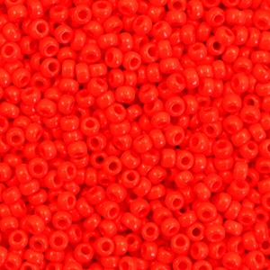 Miyuki Rocailles 11/0 Opaque vermilion red 11-407