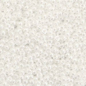 Miyuki Rocailles 11/0 Ceylon white pearl 11-528
