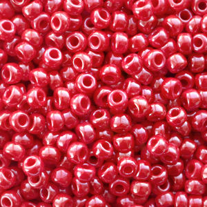 Miyuki Rocailles 8/0 Opaque luster red 8-426