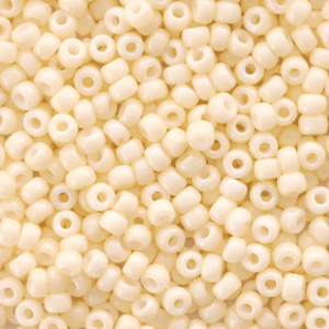Miyuki Rocailles 11/0 Opaque dark cream beige 11-492