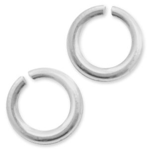925 Silber Zubeh&ouml;r Bindering 4mm Silber