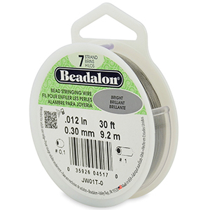 Beadalon Schmuckdraht 7 Str&auml;nge 0.30mm Bright Stainless Steel