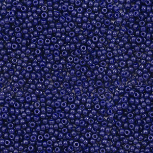 Miyuki Rocailles 15/0 Duracoat opaque dyed dark navy blue 15-4494