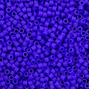 Miyuki Perlen delica's 11/0 Opaque matte cobalt blue DB-756
