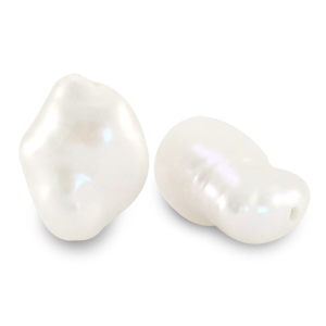BQ S&uuml;sswasserperlen Nugget Perle high luster Natural white