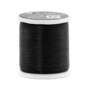 Miyuki beading Kordel XL Schwarz