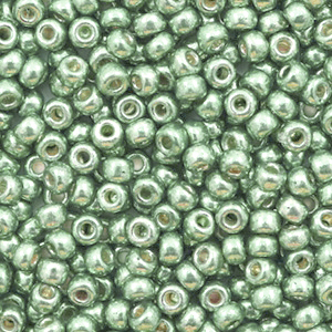 Miyuki Rocailles 8/0 Duracoat galvanized sea green 8-4215