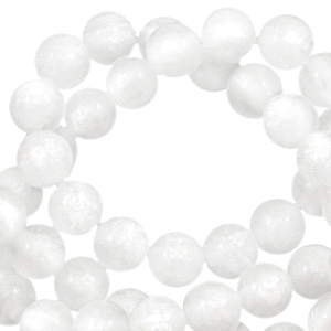 Polaris Perlen 6 mm rund Mosso shiny Brilliant white