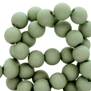6 mm Acryl Perlen Basil green