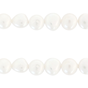 BQ S&uuml;sswasserperlen Nugget rund 9mm Natural white
