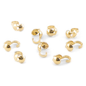 DQ Metall Kalotten 4mm Gold 