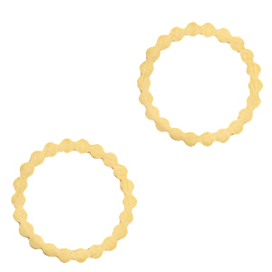 Stainless Steel - Rostfrei Stahl Anh&auml;nger/Zwischenst&uuml;ck Zirkel Gold