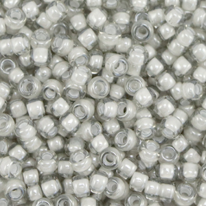 Miyuki Rocailles 8/0 Fancy lined moonstone grey 8-2268