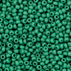 Miyuki Rocailles 11/0 Duracoat opaque spruce green 11-4477