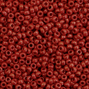 Miyuki Rocailles 11/0 Duracoat opaque jujube red 11-4469
