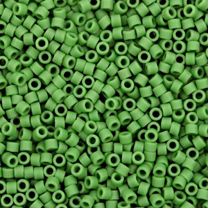 Miyuki Perlen delica's 11/0 Opaque matte green DB-754