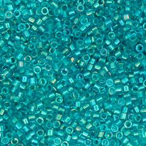 Miyuki Perlen delica's 11/0 Fancy lined teal blue DB-2380
