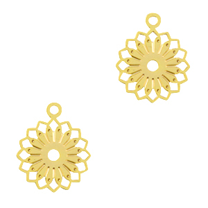 Bohemian Anh&auml;nger Blume Gold