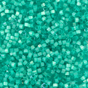 Miyuki Perlen delica's 11/0 Silk satin dyed aqua green DB-1813