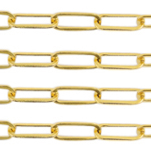 Stainless Steel - Rostfrei Stahl Schmuckzubeh&ouml;r Gliederkette Gold
