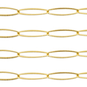 Stainless Steel - Rostfrei Stahl Schmuckzubeh&ouml;r Gliederkette Gold