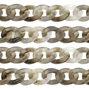 Acrylkette 19mm Grey