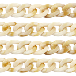 Acrylkette 19mm Beige