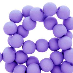 6 mm Acryl Perlen matt Ultra violet purple