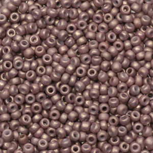 Miyuki Rocailles 11/0 Opaque matte dusty mauve purple 11-2027
